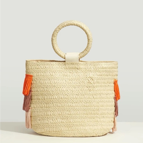 Fringe straw bag - Picture 8 of 9